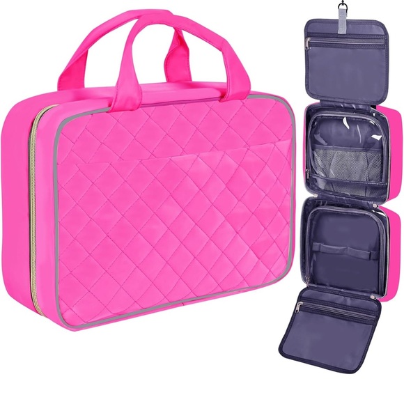 New Large Travel Essentials Organizer, Makeup Case with Hanging Hook for… - Picture 3 of 10